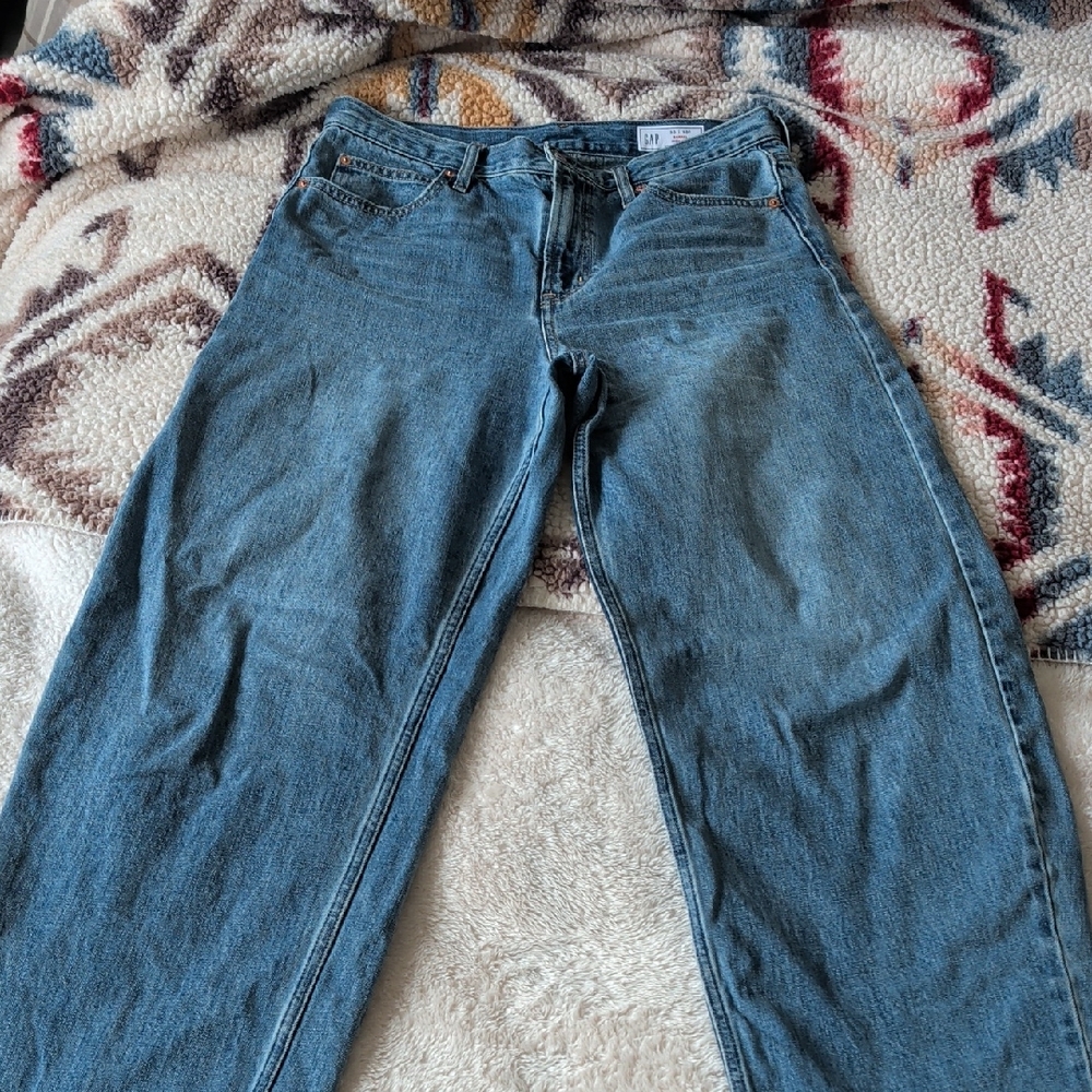 GAP High Rise Barrel Jeans